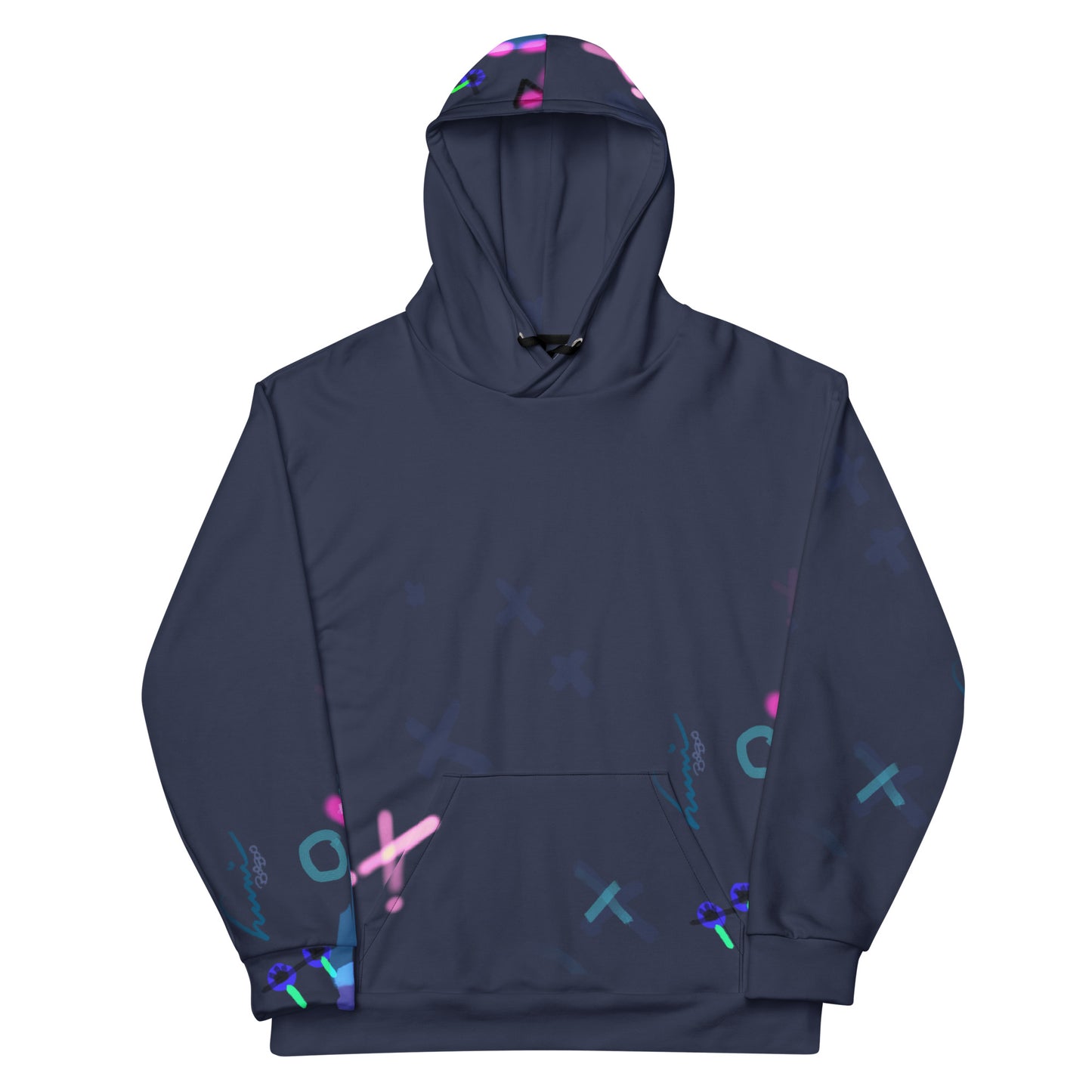 HUNIHOODS — Dash And Flash — navy hoodie